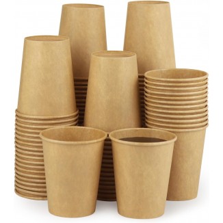  Hot Cups Disposable Coffee Cups Compostable Cups Water Caps 8 Oz Paper Cups