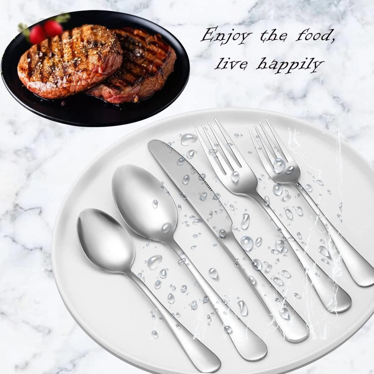  Flatware Forks,8 Inches, Mirror Finish & Dishwasher Safe, New Apartment Essentials Cutlery Set