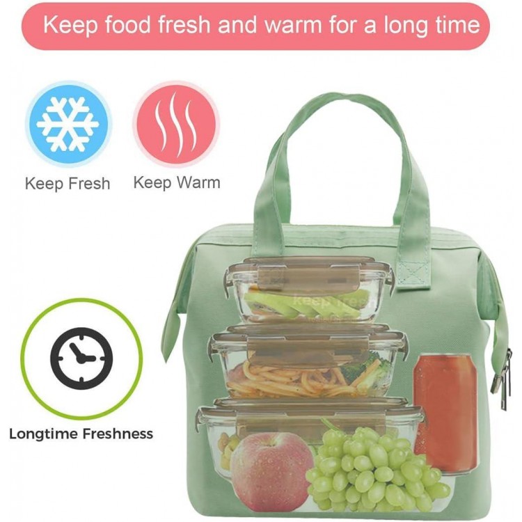 Insulated Lunch Bag Simple Bento Cooler Bag Lunch Tote Bag