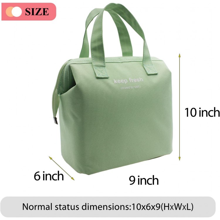 Insulated Lunch Bag Simple Bento Cooler Bag Lunch Tote Bag