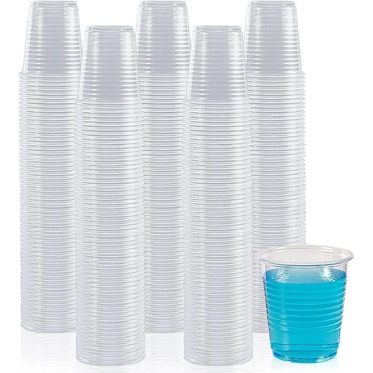 3 Ounce Plastic Mouthwash Cups for Tasting, Drinking and Party