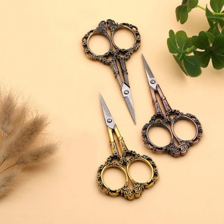 Professional Manicure Scissors, Vintage Stainless Steel Cuticle Precision Beauty Grooming