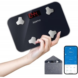 RENPHO Travel Scale for Body Weight, Mini Bathroom Scale for Body Fat