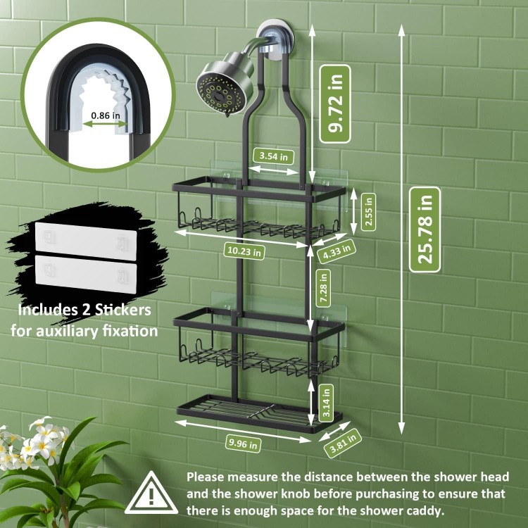 AHNR Shower Caddy Hanging, Bathroom Shower Organizer Hanging