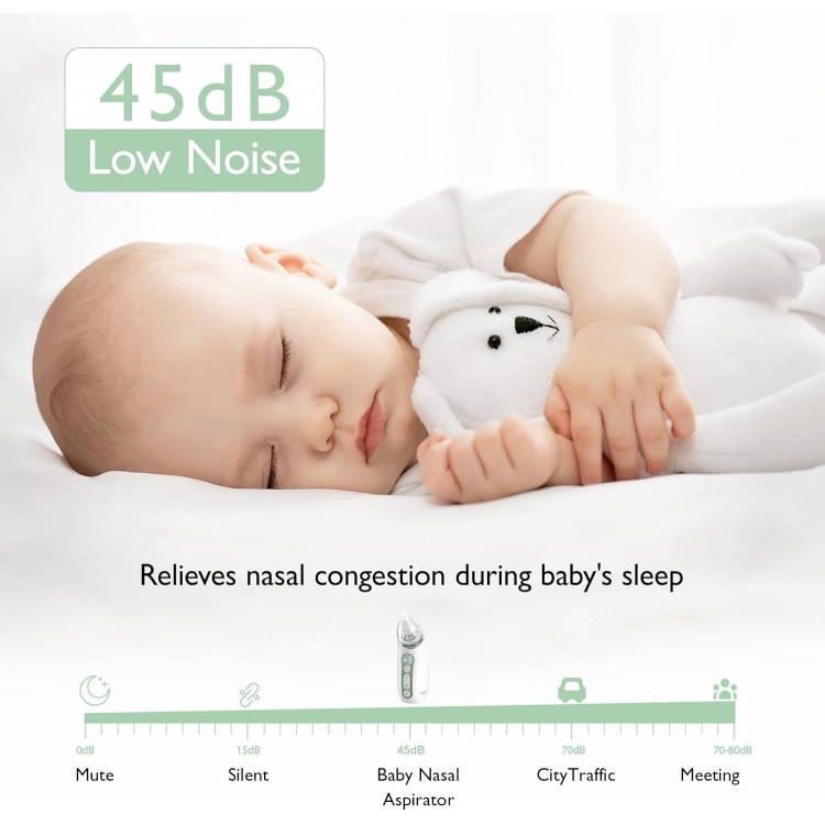 Momcozy Baby Nasal Aspirator, Strong Suction Electric Nose Aspirator