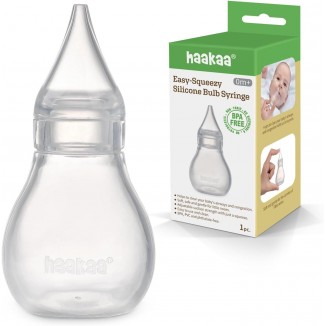 Haakaa Silicone Baby Nasal Aspirator |Nose Bulb Syringe | Easy-Squeezy