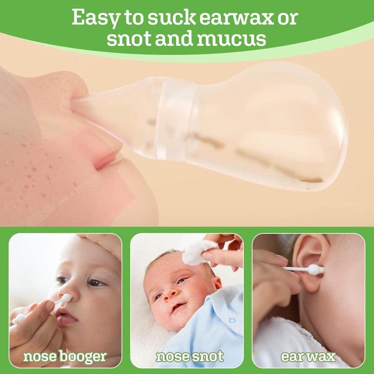 Haakaa Silicone Baby Nasal Aspirator |Nose Bulb Syringe | Easy-Squeezy