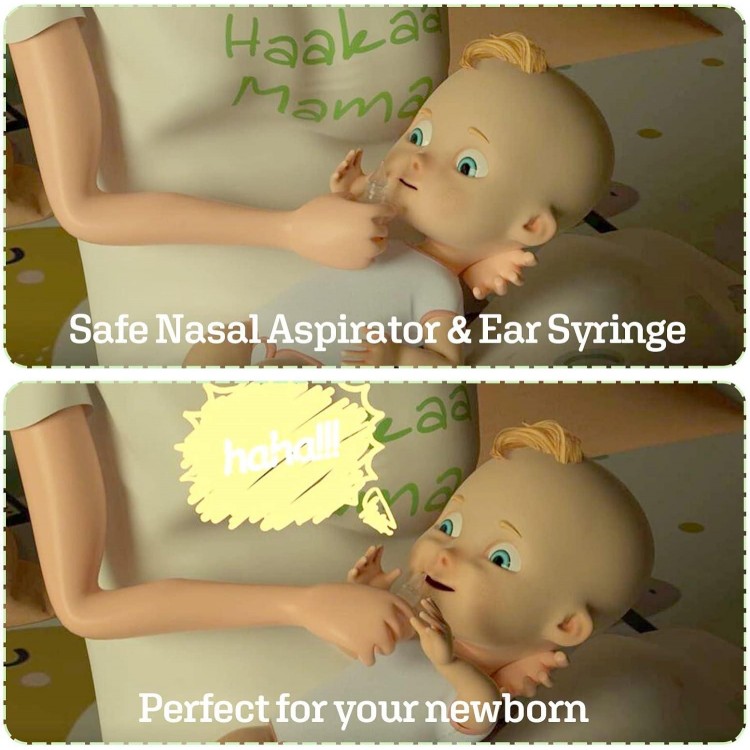 Haakaa Silicone Baby Nasal Aspirator |Nose Bulb Syringe | Easy-Squeezy