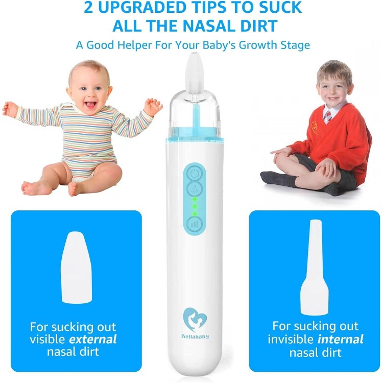 Baby Nasal Aspirator, Baby Nose Sucker, Baby Booger/ Snot Remover