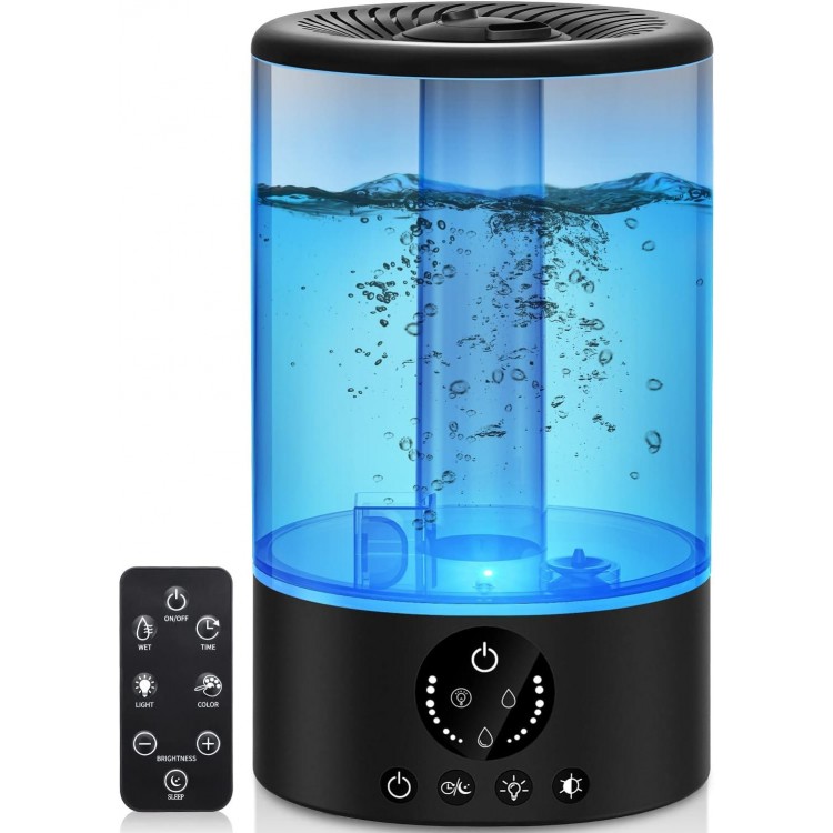 Cool Mist Humidifier, Ultrasonic Humidifiers For Bedroom Baby, Timer