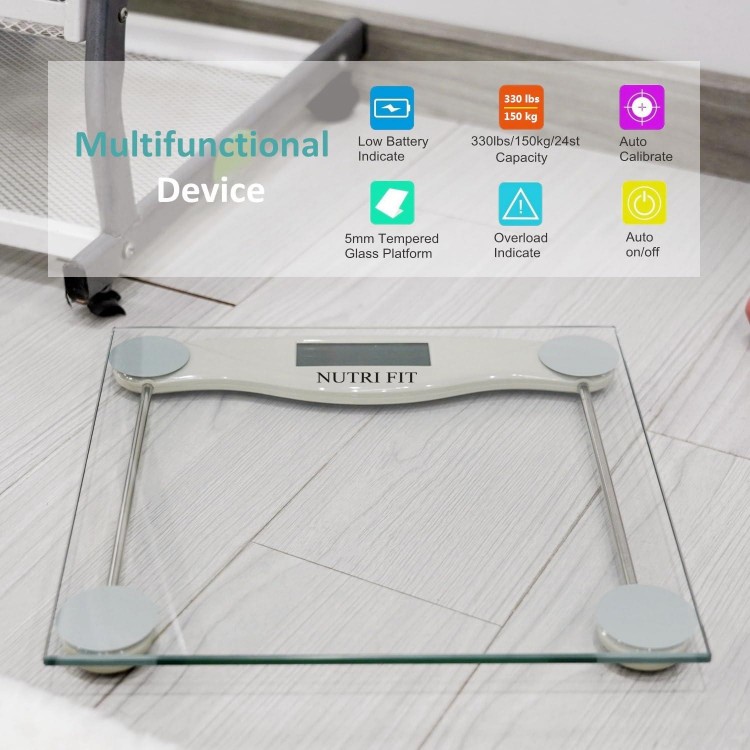 Digital Bathroom Scale for Body Weight, Precision Weighing Scale