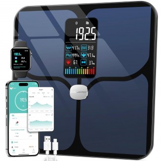 ABLEGRID Body Fat Scale,Digital Smart Bathroom Scale for Body Weight