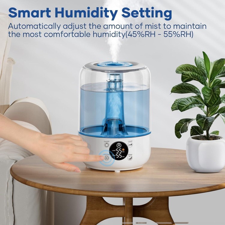 Humidifiers For Bedroom, 3 Times Fog Coverage, Cool Mist Humidifiers