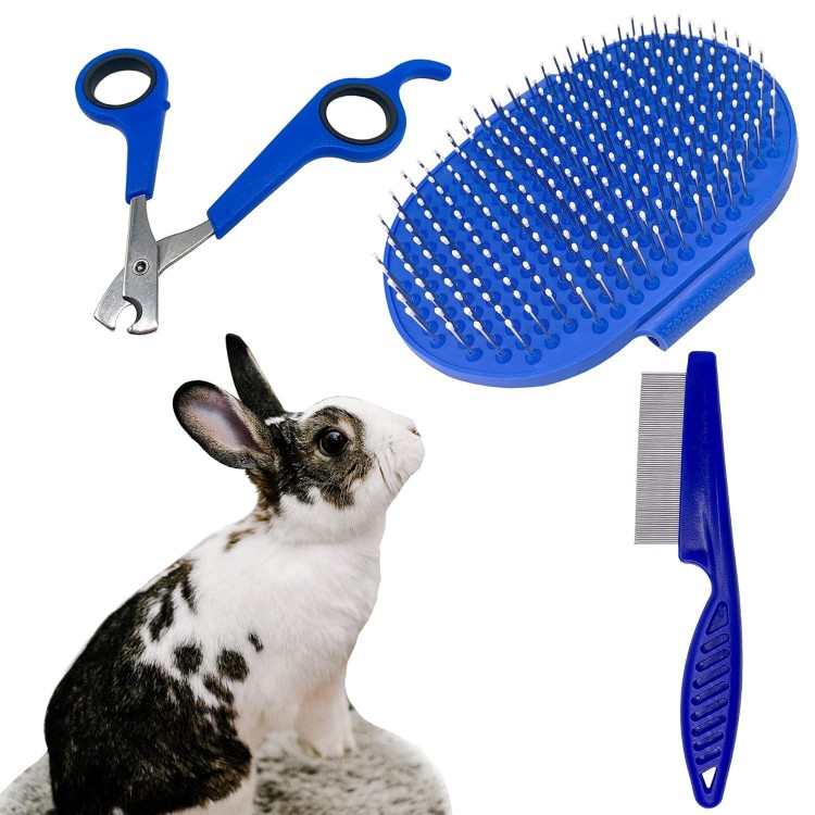 Rabbit Bunny Grooming Kit, Bunny Grooming Brush Nail Clipper