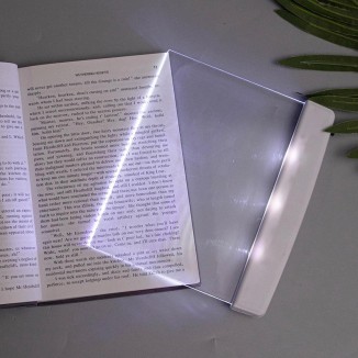 Flat Book Lights For Reading At Night In Bed Clear LED Book Page Light