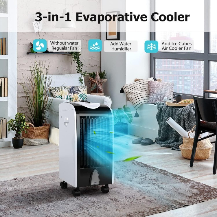 ARLIME Evaporative Air Cooler,Windowless Swamp Cooler Fan & Humidifier