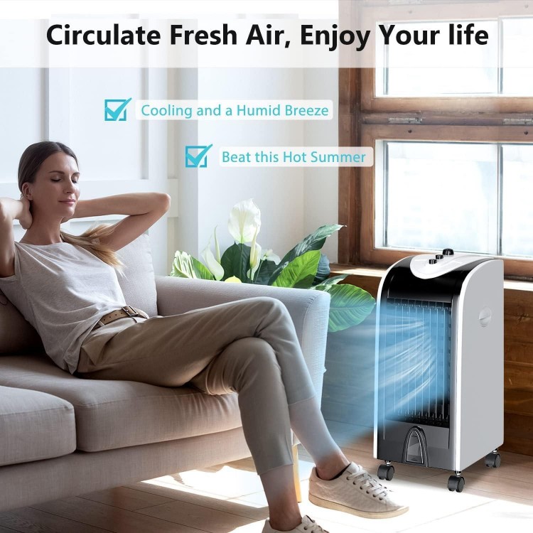ARLIME Evaporative Air Cooler,Windowless Swamp Cooler Fan & Humidifier