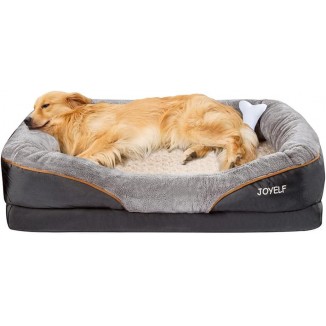 Memory Foam Dog Bed, with Removable Washable Cover Dog Sleeper