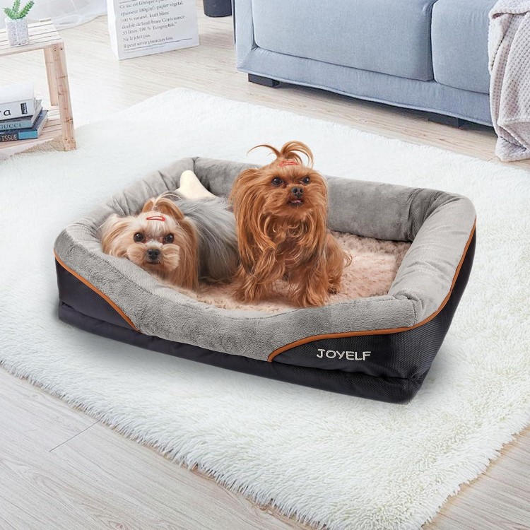 Memory Foam Dog Bed, with Removable Washable Cover Dog Sleeper