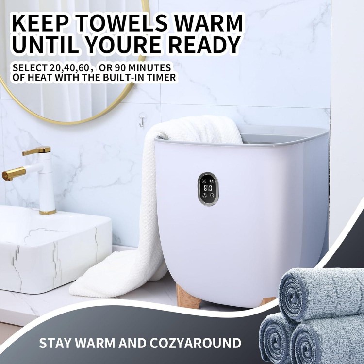 Towel Warmers, Large Towel Warmer Bucket，25L Large Capacity