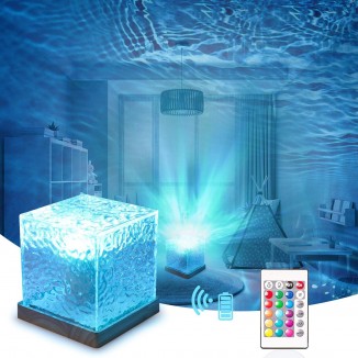 Northern Lights Ocean Wave Projector Light, 16 Colors Gradual Rotating