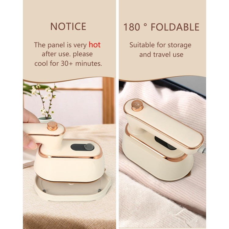 1000w Mini Travel Steamer Iron : Hand Held Portable Steamers