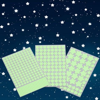 Aooyaoo Glow in The Dark Stars Wall Stickers,Glowing Stars for Ceiling