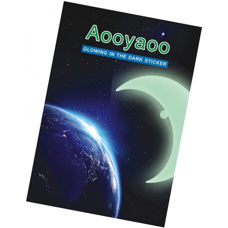 Aooyaoo Glow in The Dark Stars Wall Stickers,Glowing Stars for Ceiling