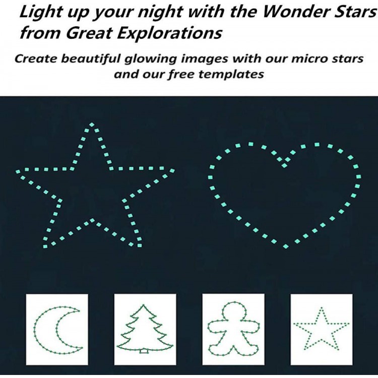 Aooyaoo Glow in The Dark Stars Wall Stickers,Glowing Stars for Ceiling