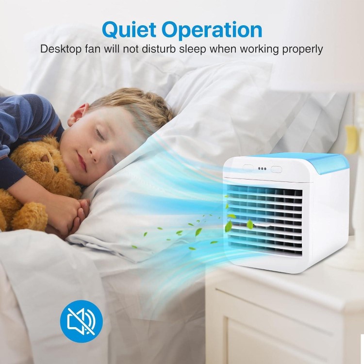 Portable Air Conditioner Fan,USB Powered Air Cooler,Humidifier