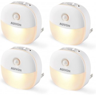 AUVON Plug in Night Light with Motion Sensor and Dusk to Dawn Sensor