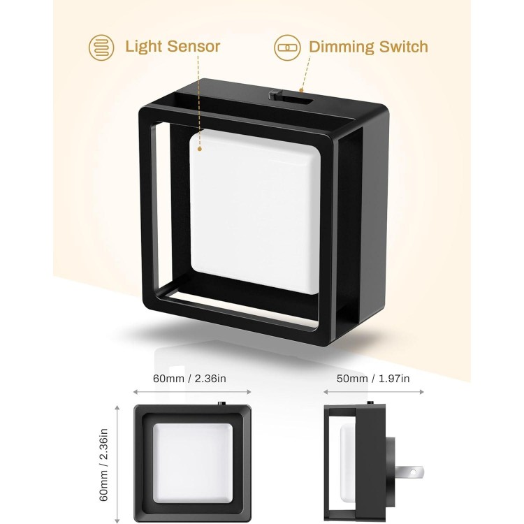 LED Night Light, Night Lights Plug Into Wall with Dusk-to-Dawn Sensor
