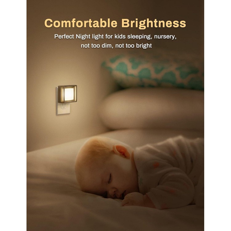 LED Night Light, Night Lights Plug Into Wall with Dusk-to-Dawn Sensor