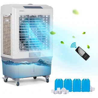 Evaporative Air Cooler, Portable Swamp Cooler Fan with Remote Control