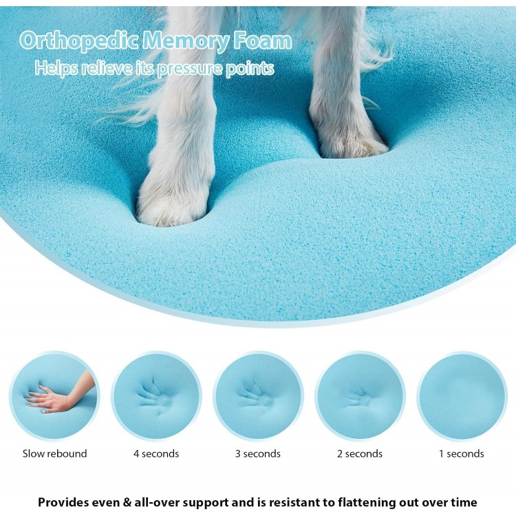 3-Sided Memory Foam Dog Bed For Extra Large Dogs, Pet Couch Bed