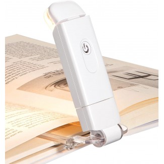 DEWENWILS USB Rechargeable Book Light,Warm White,Brightness Adjustable