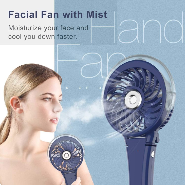 HandFan Portable Handheld Misting Fan,Rechargeable Personal Mister Fan