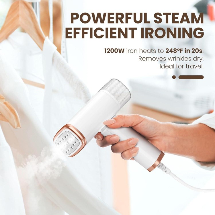 Portable Handheld Steam Garment Steamer Foldable: Effortless Wrinkle