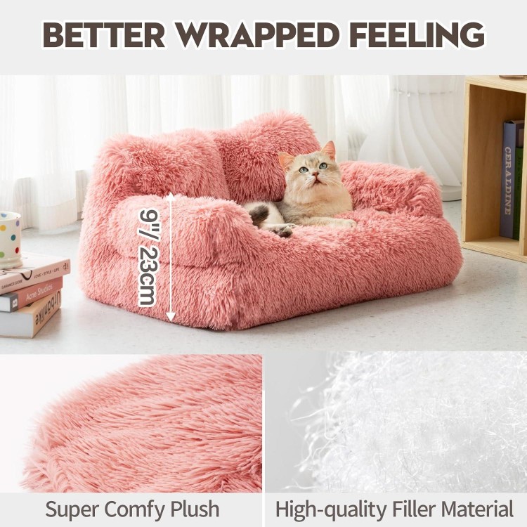 Mewoo Pet Bed For Cats & Small Dogs, Washable Puppy Sleeping Bed