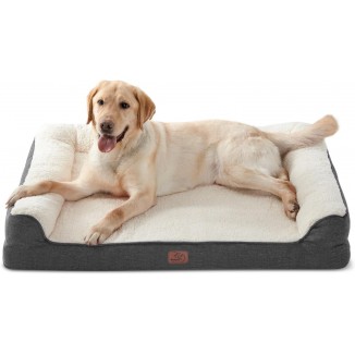 Bedsure Memory Foam Dog Bed for Dogs - Orthopedic Egg&Memory Foam