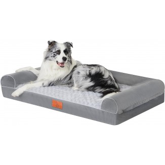 Orthopedic Dog Beds for Dogs,Waterproof Lined Egg Crate Foam Pet Bed