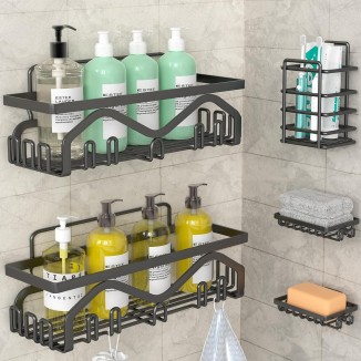 Shower Caddy, Shower Shelves, Adhesive Shower Organizer No Drilling