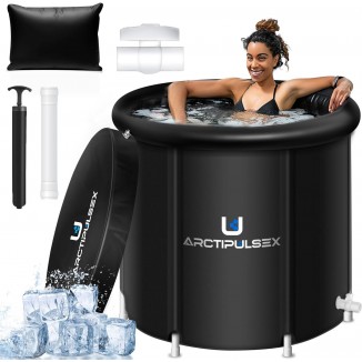105 Gallons Portable Ice Bath Tub - Ice Plunge Tub Outdoor with Cover