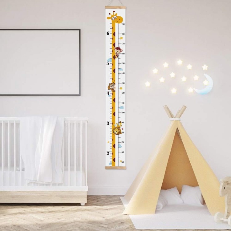 Baby Growth Height Chart,Hanging Ruler Wall Decals For Kids Boys Girls