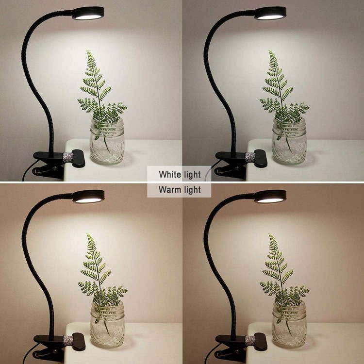 Clip On Light/Reading Light/Book Light Color For Desk, Bed Headboard