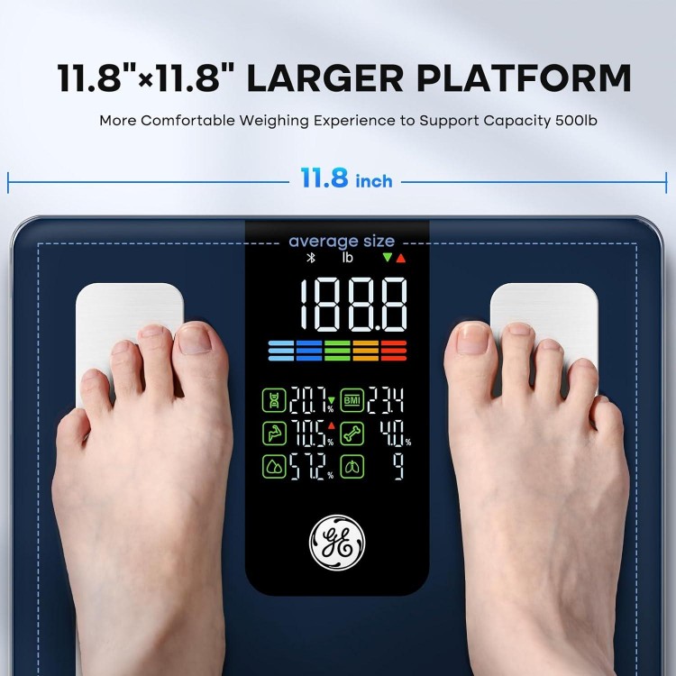 GE Scale For Body Weight Smart: Digital Bathroom Body Fat Scales