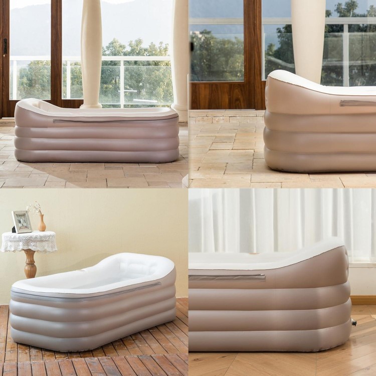 Inflatable Bath Tub For Adults With Cordless Dual Function Electric