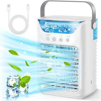 Personal Air Cooler Portable Air Conditioner, 3 In 1 Air Cooling Fan