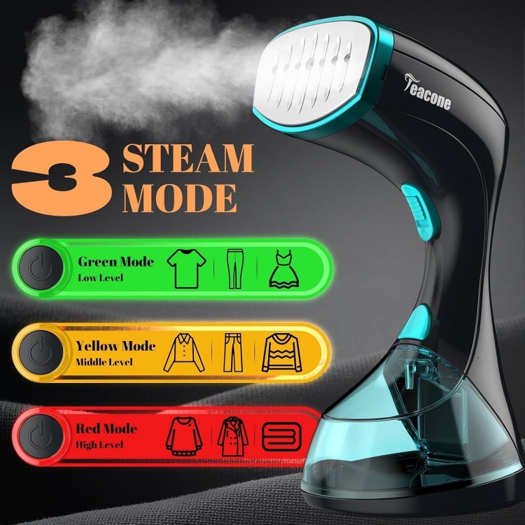 Fast Heat Up Handheld Steamer for Clothes, 1500W Travel Steamer Iron