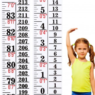 Growth Chart Wall Labels Baby Height Indicator Tape Ruler Height Growth
